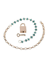 Load image into Gallery viewer, Sex &amp; Mischief Indica Crystal Day Collar - Green/Gold
