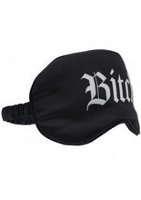 Load image into Gallery viewer, OUCH! : Satin Blindfold "BITCH" - Black
