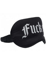 Load image into Gallery viewer, OUCH! : Satin Blindfold "FUCK OFF" - Black
