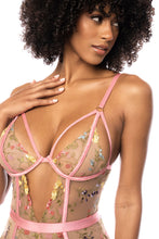 Load image into Gallery viewer, MAPALE: 8821 Bodysuit - Pink Garden
