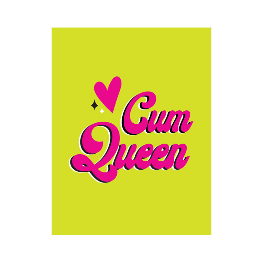 Cum Queen Naughty Kard - Blank Greeting Card