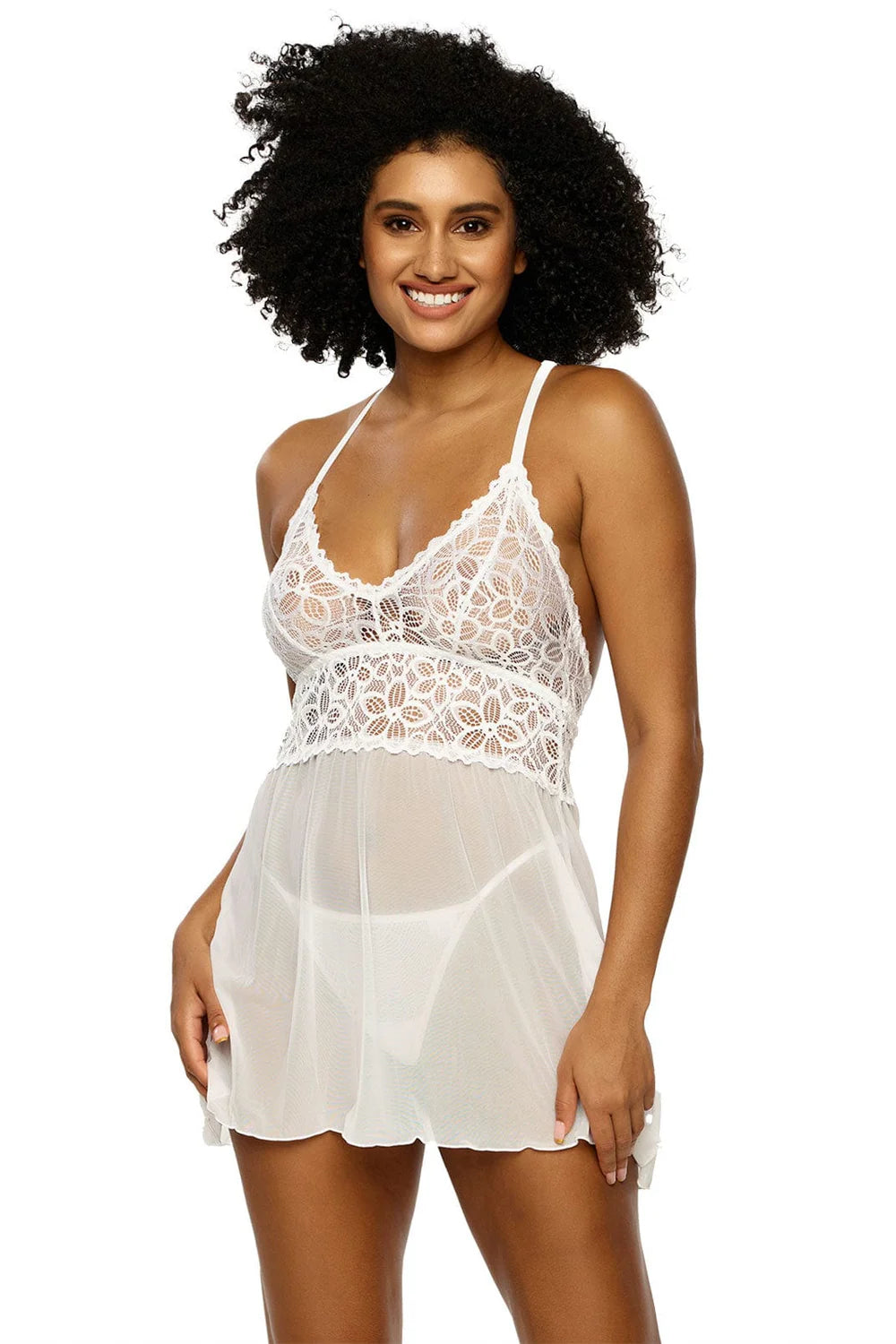 FELINA: Renee Lace & Mesh Babydoll