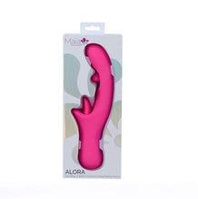 Load image into Gallery viewer, Maia:  ALORA PINK Dual Motor 3-Speed 7-Function Licking Rotating Vibrator
