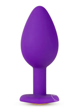 Load image into Gallery viewer, Temptasia Bling Plug Silicone Butt Plug - Purple [SIZE SMALL - LARGE]
