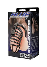 Load image into Gallery viewer, Blue Line Deluxe Chastity Cage - Black

