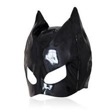 Load image into Gallery viewer, PLE SUR: Shiny Black Cat Mask
