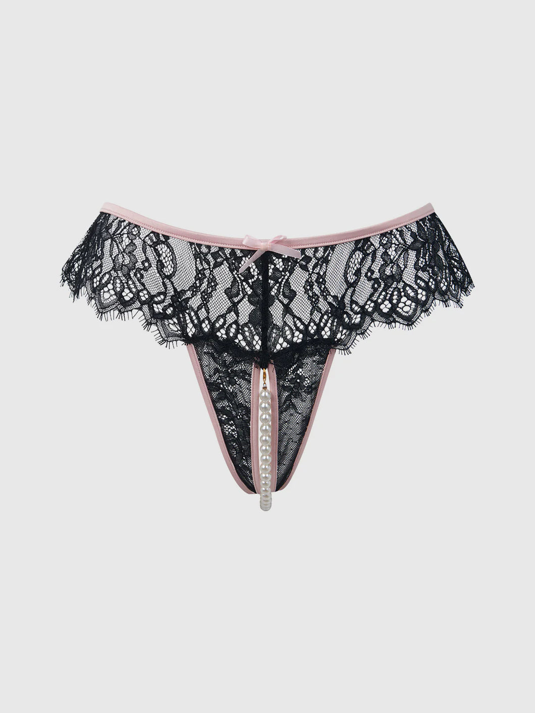 HOUSE OF DESIRE: JOCELYN LACE & PEARL CROTCHLESS THONG