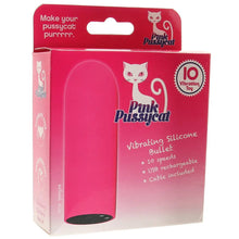 Load image into Gallery viewer, Pink Pussycat Vibrating Silicone Bullet
