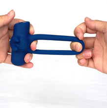 Load image into Gallery viewer, Maia:  HUXLEY BLUE - 10-Function Vibrating C-Ring
