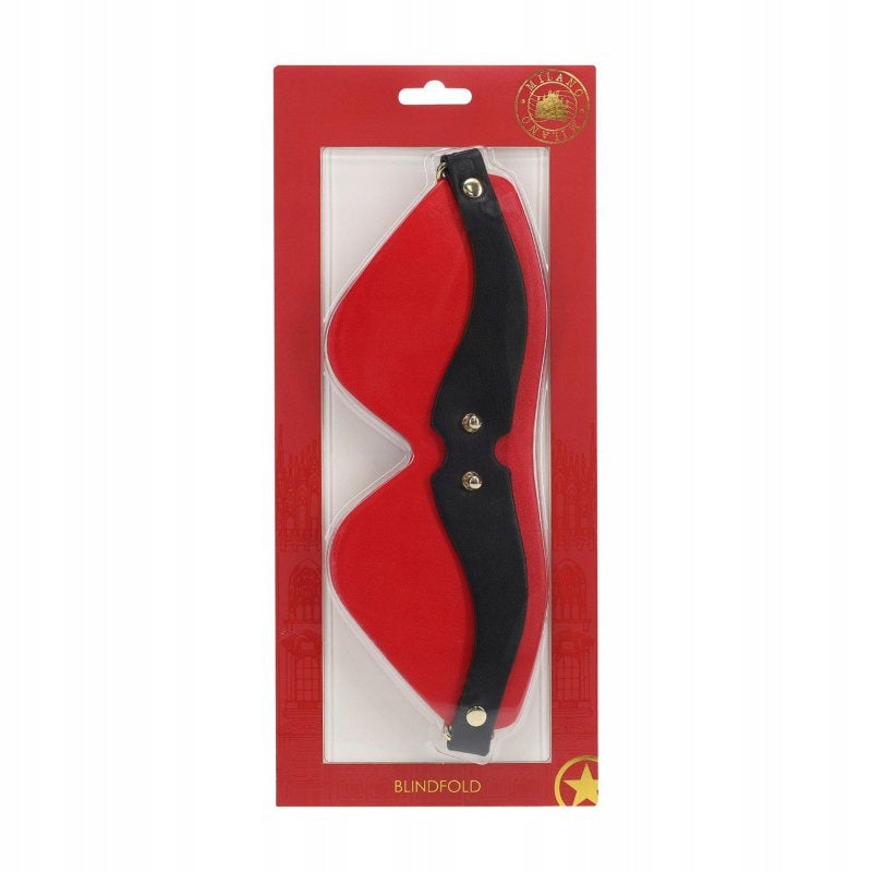 Ouch! Milan Collection Blindfold - Black/Red