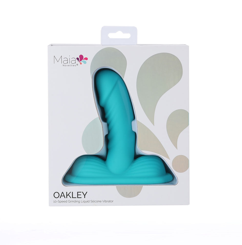 Maia:  OAKLEY BLUE Three Motor 10-Speed Grinding Liquid Silicone Vibrating Dong