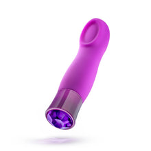 Load image into Gallery viewer, Oh My Gem Charm 5 Inch Warming G-Spot Vibrator in Amethyst
