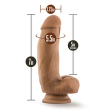 Load image into Gallery viewer, Dr. Skin Silicone - Dr. Samuel - 7 Inch Dildo with Suction Cup - Mocha
