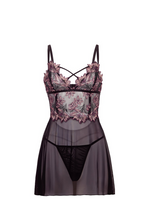 Load image into Gallery viewer, OH LA LA CHERI: Adela Floral Sheer Babydoll
