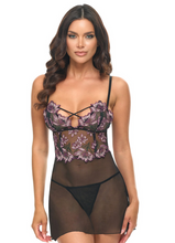 Load image into Gallery viewer, OH LA LA CHERI: Adela Floral Sheer Babydoll
