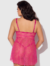 Load image into Gallery viewer, HOUSE OF DESIRE: YVONE LACE OPENABLE CUP BABYDOLL &amp; G-STRING SET
