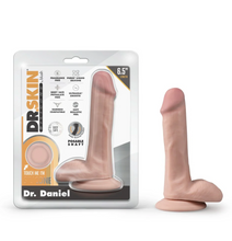 Load image into Gallery viewer, Blush - Dr. Skin Silicone - Dr. Daniel - 6.5 Inch Dildo with Suction Cup - AVAILABLE IN VANILLA OR CHOCOLATE
