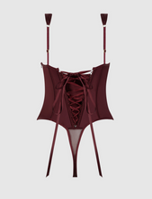 Load image into Gallery viewer, House of Desire BRIGETA SATIN DRAPED PUSH UP TEDDY
