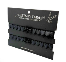 Load image into Gallery viewer, TYES BY TARA : Sweetheart Legtyes - Adjustable Leg Garters [avaible in 3 colours]
