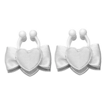 Load image into Gallery viewer, TYES BY TARA : Sweetheart White Niptyes - Nipple Clamps
