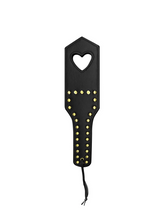 Load image into Gallery viewer, MAPALE : 12" Faux Leather Heart Cut Out Spanker - avaible in 2 colours
