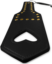Load image into Gallery viewer, MAPALE : 12" Faux Leather Heart Cut Out Spanker - avaible in 2 colours
