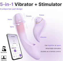 Load image into Gallery viewer, SVAKOM : DUOGLOW - Thrusting Beaded Vibrator with Pulsating Stimulator
