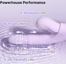 Load image into Gallery viewer, SVAKOM : DUOGLOW - Thrusting Beaded Vibrator with Pulsating Stimulator
