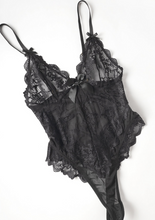 Load image into Gallery viewer, OH LA LA CHERI : Valentine Sheer Lacey Teddy
