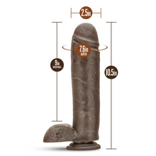 Load image into Gallery viewer, Dr. Skin - Mr. Mister 10.5 Inch Dildo with Suction - Chocolate
