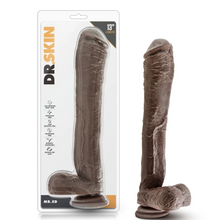 Load image into Gallery viewer, Dr. Skin - Mr. Ed - 13 Inch Dildo with Suction Cup - Chocolate
