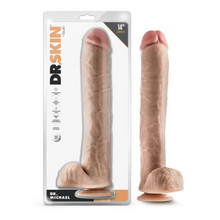 Load image into Gallery viewer, Dr. Skin - Dr. Michael - 14 Inch Dildo with Balls - Beige
