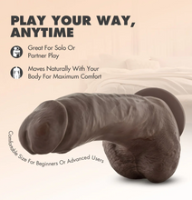 Load image into Gallery viewer, Dr. Skin Mr. Mayor Dildo with Balls and Suction Cup 9in - Chocolate
