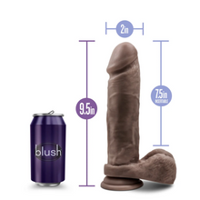Load image into Gallery viewer, Dr. Skin - Mr. Magic - 9 inch Dildo with Balls - Chocolate
