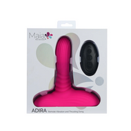 MAIA : ADIRA PINK Remote Control Vibrating & Thrusting Dong