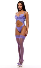 Load image into Gallery viewer, FORPLAY : See It Through 2-Piece Guipure Teddy Set
