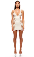 Load image into Gallery viewer, FORPLAY : Strap Tease 1-Piece Strappy Matte Vinyl Mini Dress
