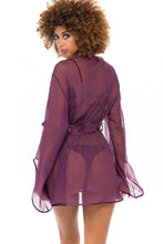 Load image into Gallery viewer, OH LA LA CHERI: SYDNEY SHEER SHORTIE ROBE L/XL
