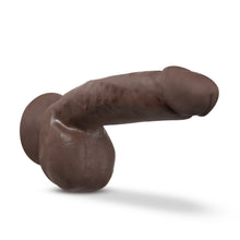 Load image into Gallery viewer, Dr. Skin Plus - 8 Inch Thick Poseable Dildo With Squeezable Balls - Chocolate
