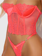 Load image into Gallery viewer, HOUSE OF DESIRE: Eden Embroidered Bustier &amp; Panty Set
