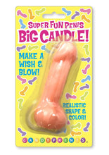 Load image into Gallery viewer, Candy Prints Super Fun BIG PENIS CANDLE [in Pink &amp; Brown]
