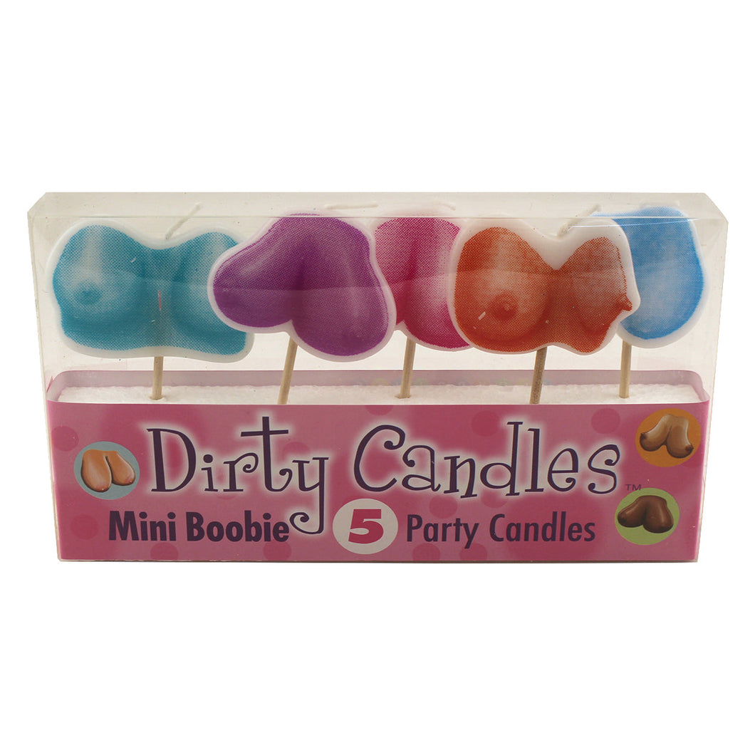 Dirty Candles: Mini Boobie [5] Party Candles