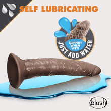 Load image into Gallery viewer, Dr. Skin Glide - 7.5 inch Self Lubricating Dildo - Chocolate
