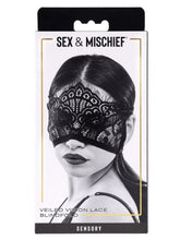 Load image into Gallery viewer, Veiled Vision Lace Blindfold
