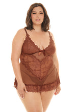 Load image into Gallery viewer, Oh La La Cheri: VALENTINE SOFT CUP LACEY BABYDOLL W/ BOWS &amp; G-STRING [various colours &amp; sizes]
