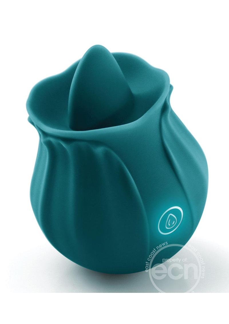 INYA The Kiss Rechargeable Silicone Clitoral Stimulator - Teal