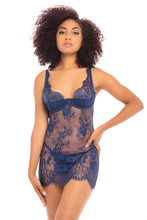 Load image into Gallery viewer, Oh La La Cheri: ALL OVER LACE FITTED BABYDOLL with Padded Satin Shelf Cup &amp; G-String
