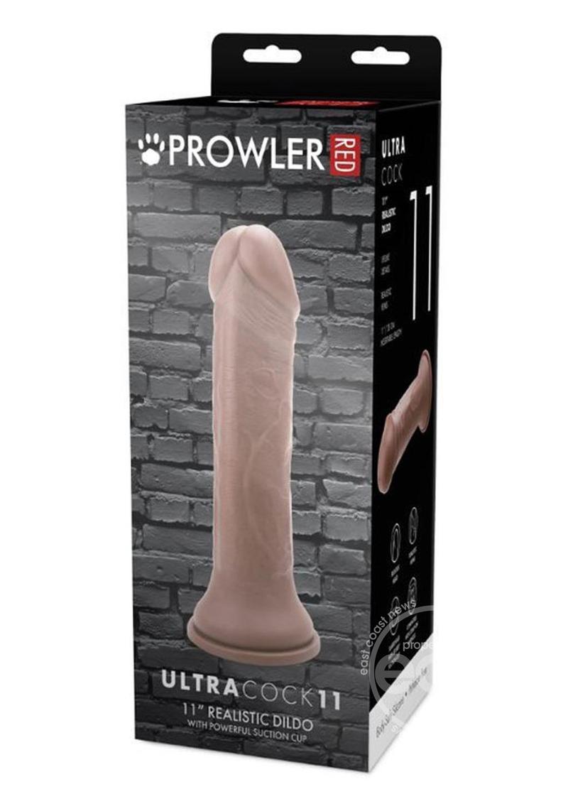 Prowler Red Ultra Cock Realistic Dildo 11in