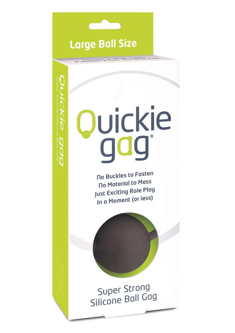 QUICKIE GAG - Silicone Ball Gag Bondage [MED & LARGE]