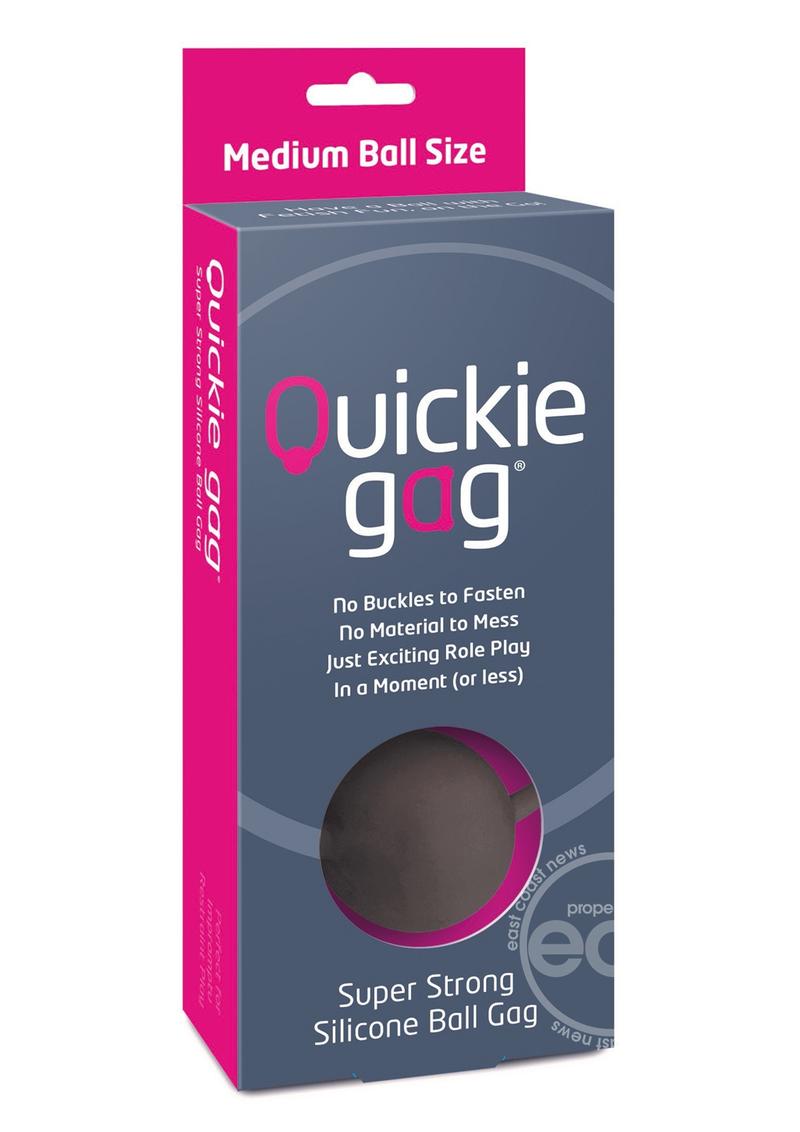 QUICKIE GAG - Silicone Ball Gag Bondage [MED & LARGE]